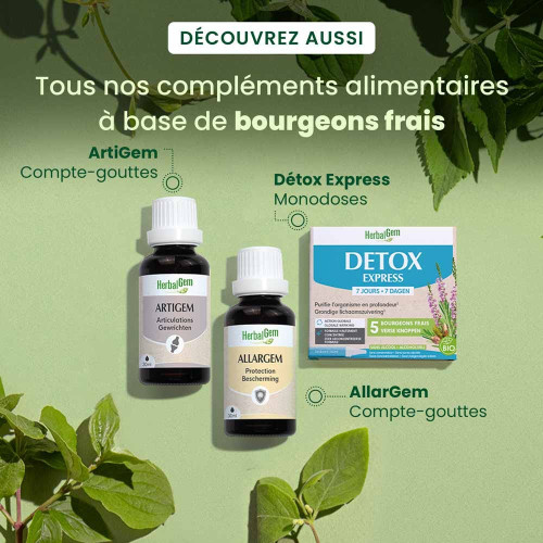 HERBALGEM Artigem Bio 30ml - Souplesse Articulaire et Antioxydant