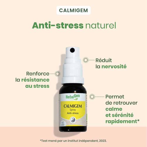 HERBALGEM Calmigem Bio 15ml - Détente et Anti-Stress Parapharmacie