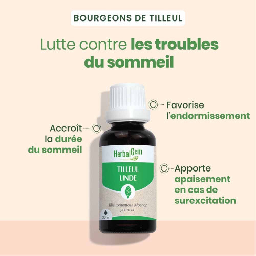 HERBALGEM Bio Tilleul 30ml - Sommeil sain et prolongé