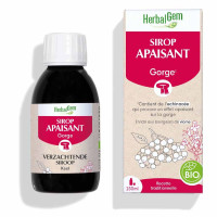 HERBALGEM Sirop Apaisant Gorge Bio 150ml - Soulage et Apaise