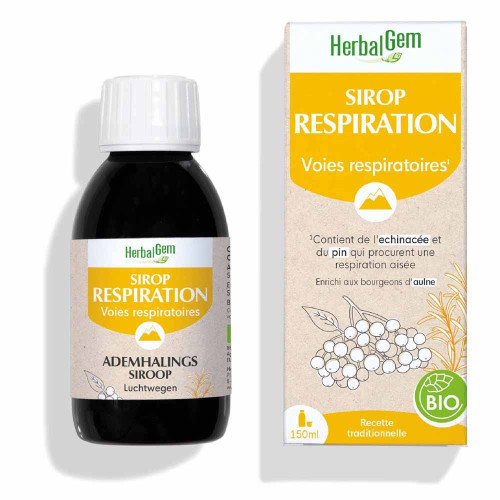 HERBALGEM Sirop Respiration Bio 150ml - Confort Respiratoire