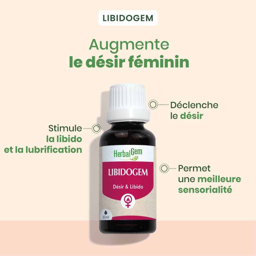 HERBALGEM Libidogem 30ml - Boostez votre libido naturellement