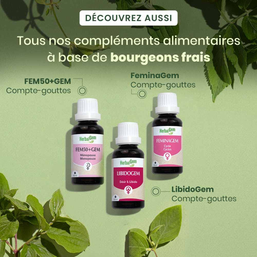 HERBALGEM Libidogem 30ml - Boostez votre libido naturellement