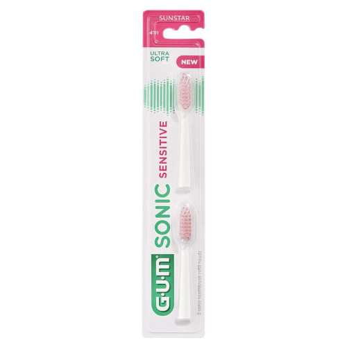 GUM Sonic Sensitive Brossette 1 Unité - Nettoyage Profond