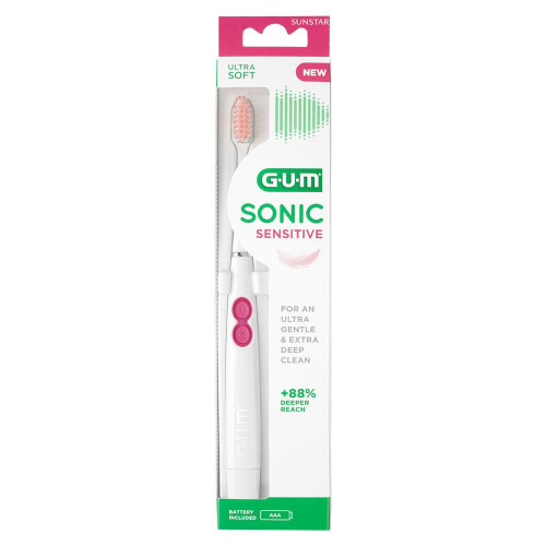 GUM Sonic Sensitive 1 Brosse - Douceur et Santé Bucco-Dentaire