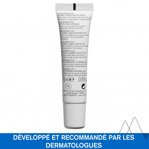 Uriage Bariéderm Baume Lèvres 15ml - Réparation et Protection