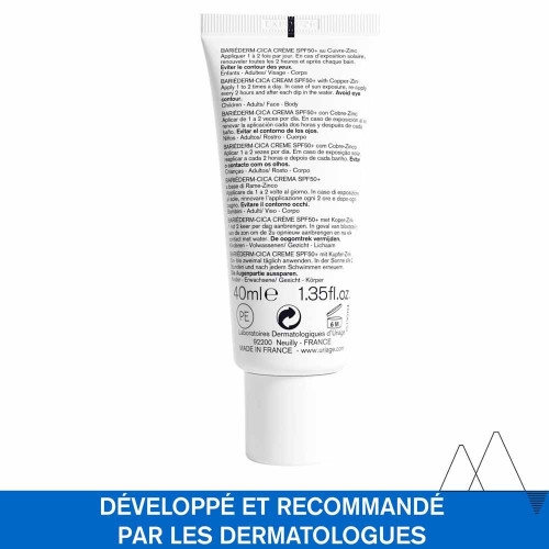 Uriage Bariéderm Cica-Crème SPF50+ 40ml - Protection Efficaces
