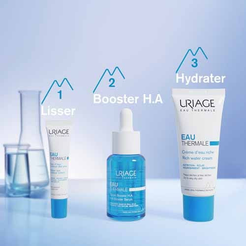 Uriage Crème d'Eau Riche 40ml - Hydratation Intense Peaux Sèches