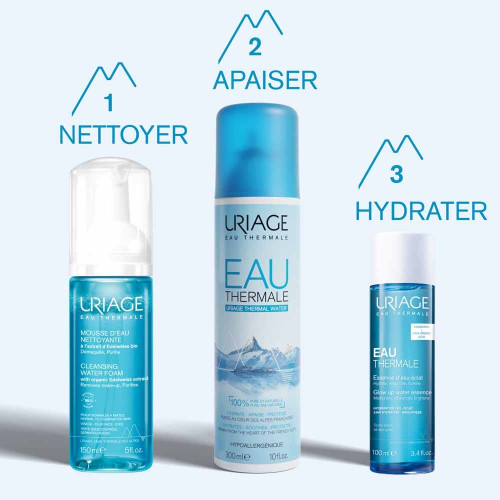 URIAGE Essence Eau d'Éclat 100ml - Hydratation 24h, Éclat Peau