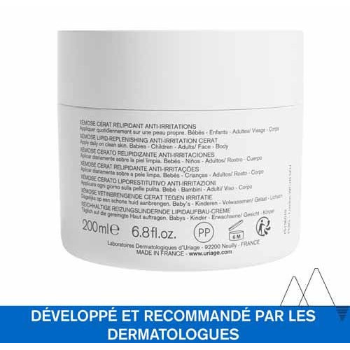 Uriage Xémose Cérat 200ml - Apaise et Nourrit Peaux Sèches