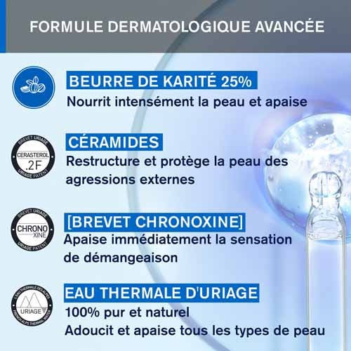 Uriage Xémose Cérat 200ml - Apaise et Nourrit Peaux Sèches