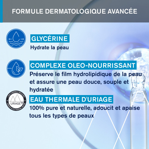 Uriage Crème Lavante Solide 125g - Soin Doux Hydratant