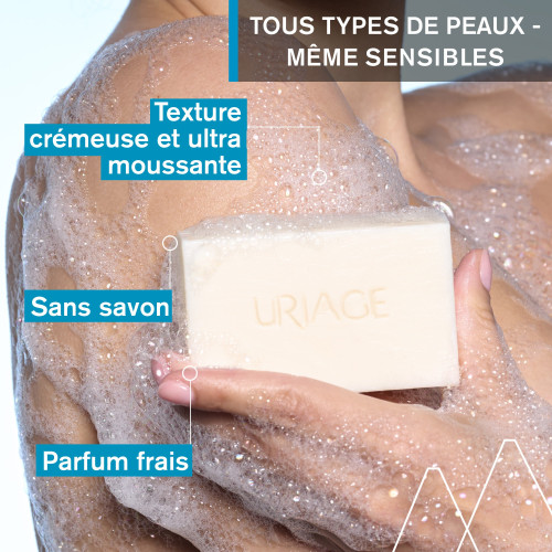 Uriage Crème Lavante Solide 125g - Soin Doux Hydratant