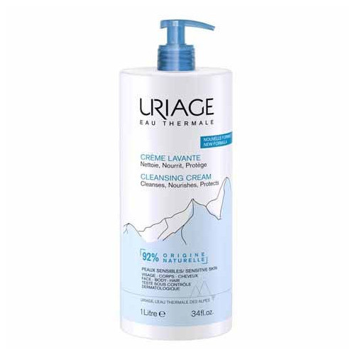 Uriage Crème Lavante 1L - Nourrit et Protège Peaux Sensibles