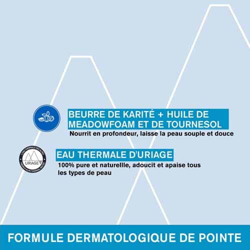 Uriage Crème Lavante 1L - Nourrit et Protège Peaux Sensibles