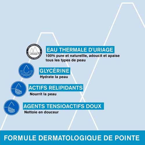 Uriage Gel Nettoyant Surgras 500ml - Doux et Hydratant