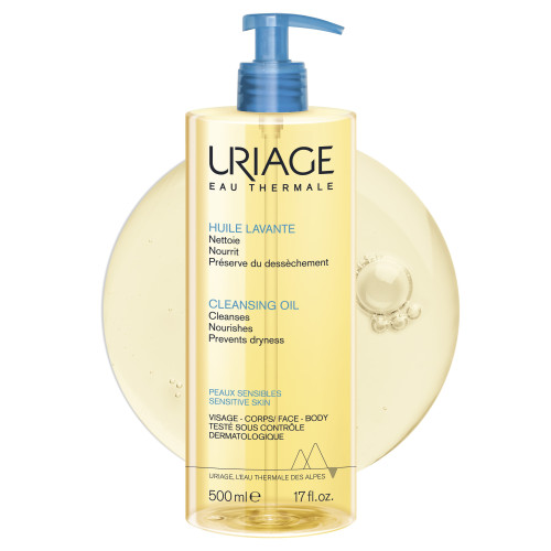 Uriage Huile Nettoyante 500ml - Hydrate et Protège Peau Sensible