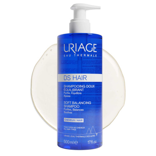 Uriage DS Hair Shampooing Doux 2x500ml - Purifie et Apaise