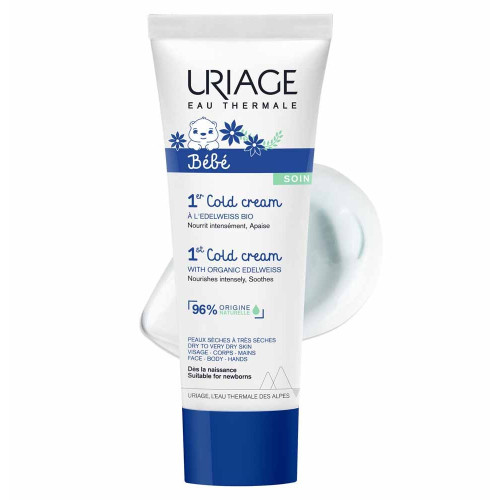 Uriage Bébé 1er Cold Cream 75ml - Apaise et Nourrit Intensément