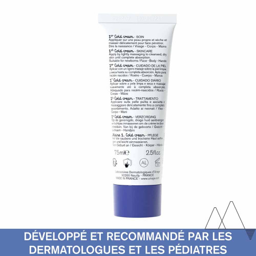 Uriage Bébé 1er Cold Cream 75ml - Apaise et Nourrit Intensément