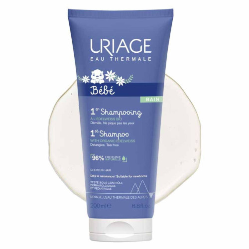 Uriage Bébé 1er Shampooing 200ml - Doux, Ne Pique Pas,