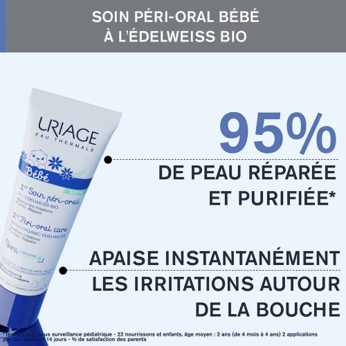 Uriage Bébé 1er Soin Péri-Oral 30ml - Apaise et Répare