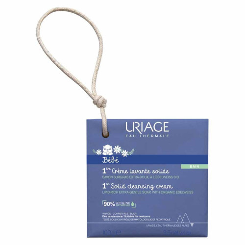 Uriage Bébé Crème Lavante Solide 100g - Douceur et Hydratation