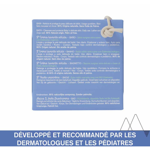 Uriage Bébé Crème Lavante Solide 100g - Douceur et Hydratation