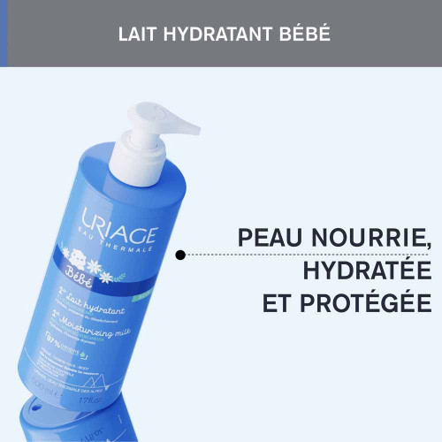 Uriage Bébé Lait Hydratant 500ml - Hydratation Intense