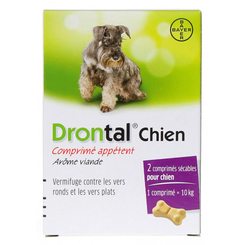 BAYER Drontal Chien Vermifuge 2 Comprimés-6429