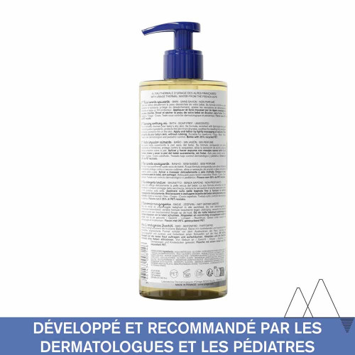 Uriage Bébé Huile Lavante 500ml - Douceur et Protection Peau Délicate