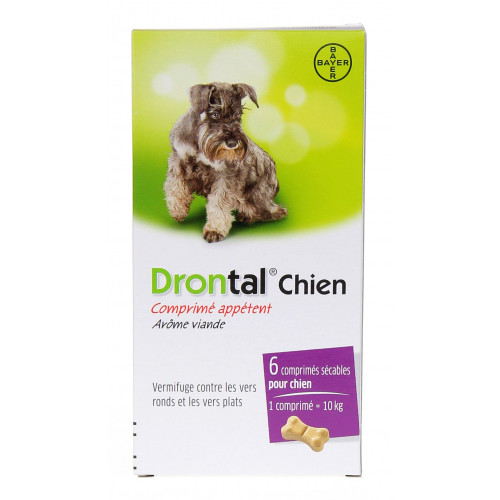 BAYER Drontal Chien Vermifuge 6 Comprimés-6430