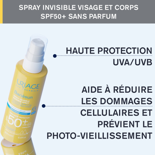 Uriage Bariésun Spray SPF50+ 200ml Protection Peau Sensible