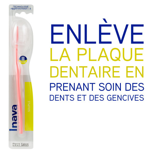 INAVA Brosse à Dents Souple 20/100 - Hygiène Bucco-Dentaire Optimale