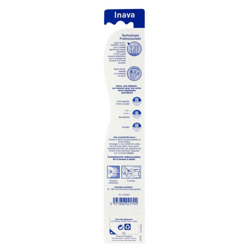 INAVA Brosse à Dent Précision - Hygiène Bucco-Dentaire Efficace