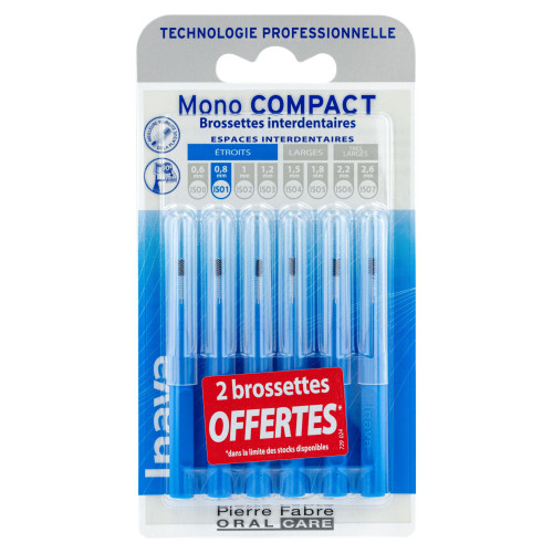 INAVA Mono Compact 6 Brossettes ISO 1 - Nettoyage Efficace