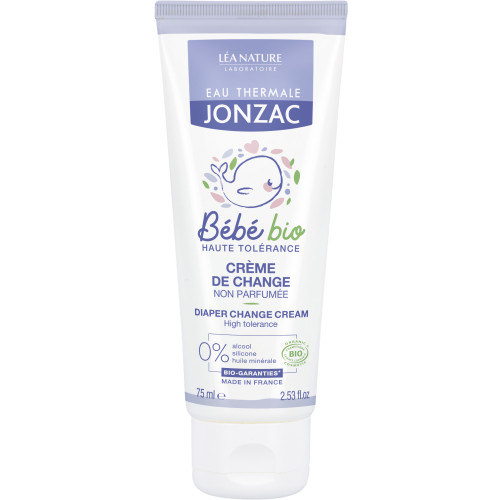 Jonzac Crème Change Bébé Bio 75ml - Apaise et Protège