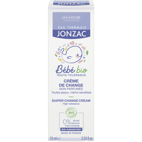 Jonzac Crème Change Bébé Bio 75ml - Apaise et Protège