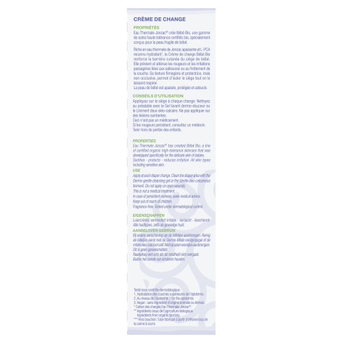 Jonzac Crème Change Bébé Bio 75ml - Apaise et Protège