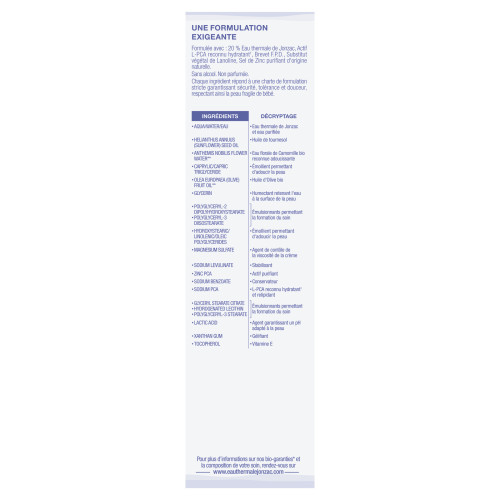 Jonzac Crème Change Bébé Bio 75ml - Apaise et Protège