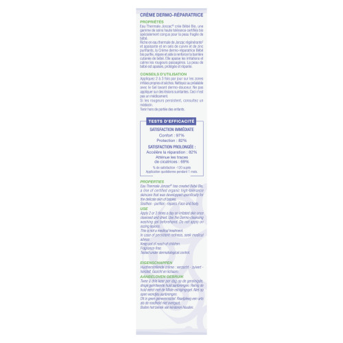Jonzac Bébé Crème Dermo-Réparatrice Bio 40mL - Apaise et Répare