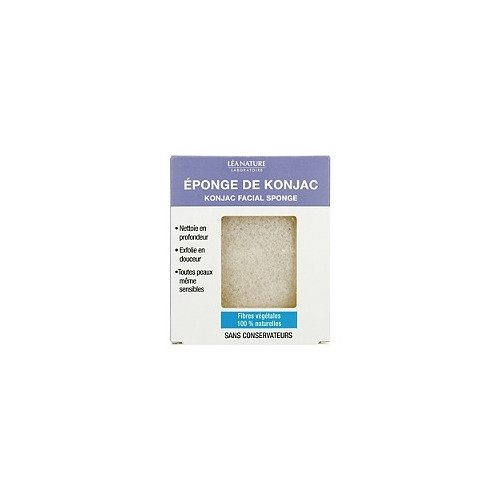 Jonzac Eponge Konjac 1 unité - Nettoyage Doux et Eclat Peau