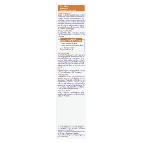 Jonzac Nutritive Crème Visage 50ml - Nourrit et Protège