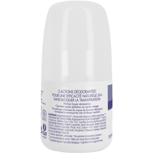 Jonzac Déo Soin Hypoallergénique 50ml - Neutralise Odeurs 24h