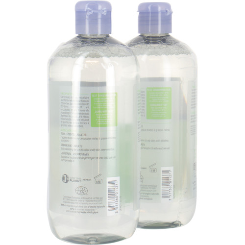 Jonzac Pure Eau Micellaire Purifiante 2x500ml - Nettoie et Hydrate