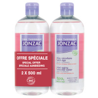 Jonzac Sublimactive Eau Micellaire Anti-Âge 2x500ml - Peau Jeune