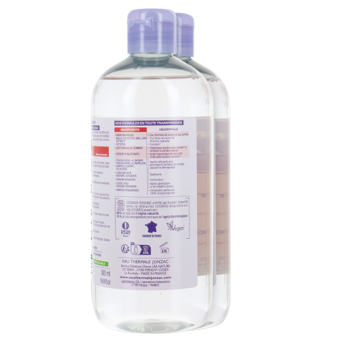 Jonzac Sublimactive Eau Micellaire Anti-Âge 2x500ml - Peau Jeune