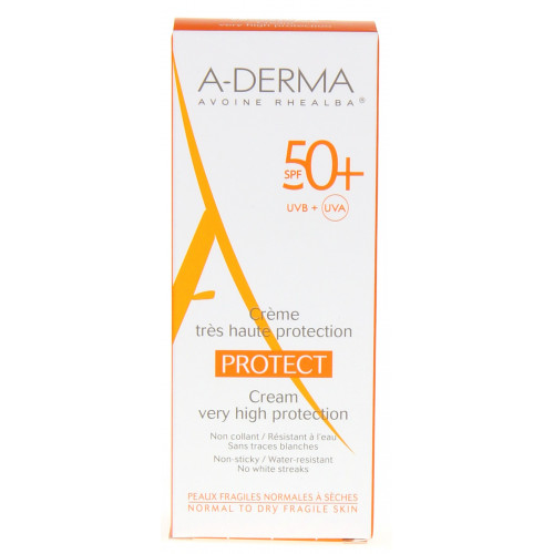 Aderma Protect Crème SPF 50+ 40mL - Protection Peaux Fragiles