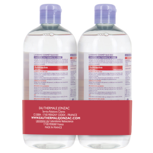 Jonzac Sublimactive Eau Micellaire Anti-Âge 2x500ml - Peau Jeune