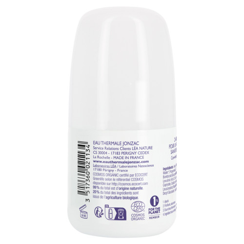 Jonzac Déo Bio 24H Haute Tolérance 50ml - Efficacité Naturelle
